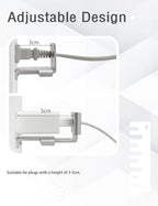 Ilivable metal outlet lock side profile showing adjustable screw