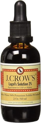 J. Crow's Lugol's solution packaging and book bundle