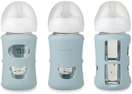 Close up of bear-shaped window on PandaEar silicone bottle sleeve