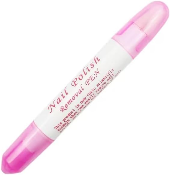 Rudra Retails Pink Nail Polish Corrector Pen front view for manicure cleanup