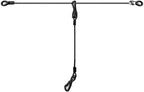 Dog Seatbelt, Car Harness with Coated Wire Rope, Happy Ride Dog Zipline, Safety Restraint No-Chew Tether Cable (Stainless Steel, 5 FT) - Image 1