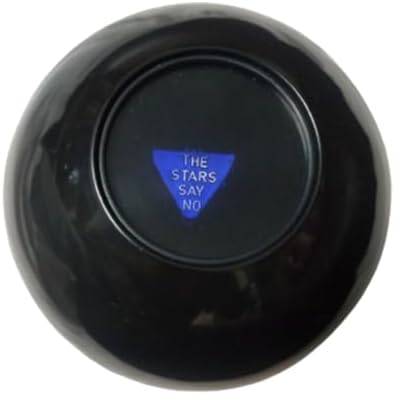 Side angle of the retro style mystic decision ball