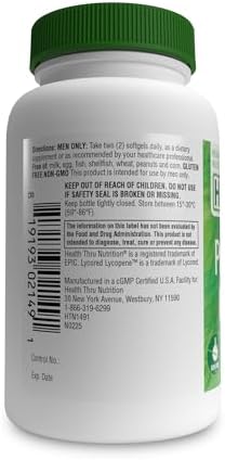 Authentic Health Thru Nutrition imported prostate supplement for natural urinary flow relief