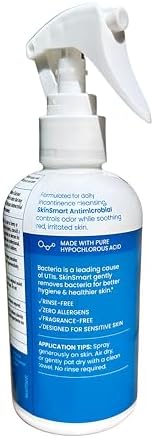 SkinSmart Antimicrobial Perineal Cleanser eight ounce bottle label details