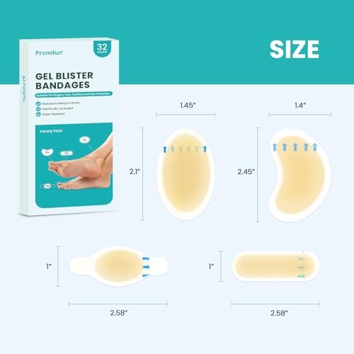 Close up of Promifun adhesive gel pad for friction and pressure relief