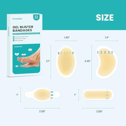 Close up of Promifun adhesive gel pad for friction and pressure relief