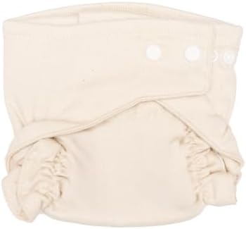 Pack of 6 OsoCozy cloth diapers in unbleached cotton