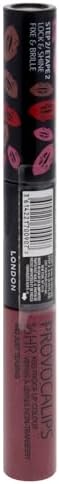 Rimmel London Provocalips 16hr Kiss-Proof Lip Color - Two-Step Liquid Lipstick to Lock in Color and Shine - 005 Just Teasing, .14 fl.oz. - Image 3