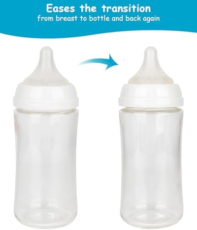 Close up view of the slow flow size S anti colic vented teat.