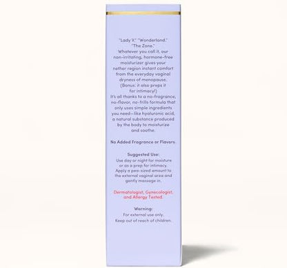 Womaness vaginal moisturizer for intimacy prep and daily feminine hydration.