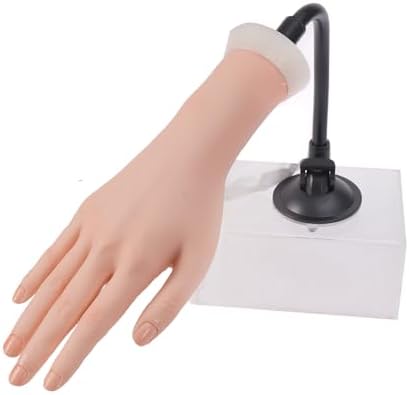 ZhuoYi right practice hand for acrylic nails front view