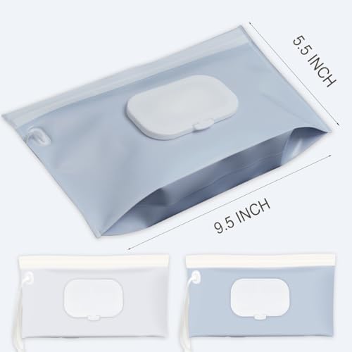 Side profile of Babyvera travel wipes case with secure zipper