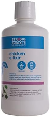 Strong Animals E-lixir - Daily Water Additive for Chickens 32 oz, Natural Chicken Vitamins for Water with Organic Oregano Oil, Prebiotics, Calcium, Vitamins D & E & Electrolytes for Poultry - Image 4