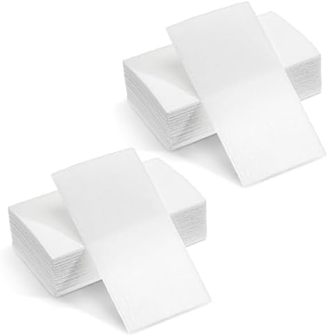 Pndeyo 200 Pieces Hair Perm End Papers front view pack of white disposable salon styling sheets