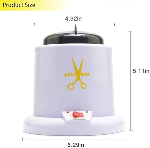Top view of professional nail art tool sanitizer