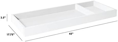 DaVinci M0619 changing tray with storage compartments on white dresser