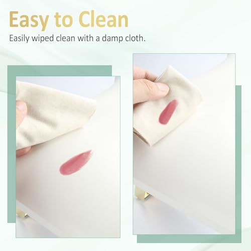 Close up of white nail arm rest for acrylic nail art