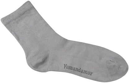 Yomandamor socks packaging showing five pairs of black dress socks