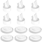 Close-up of premium food-grade silicone duckbill valves for electric breast pumps
