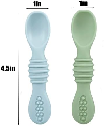 Toddler using PandaEar stainless steel spoon and suction plate
