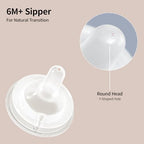 Toddler training sipper set showing the included detailed straw cleaning brushes