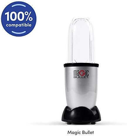 Magic Bullet Party Pack cups showing color-coded lip rings on a kitchen counter.