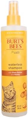 Burt's Bees waterless dry shampoo showing honey and shea butter label details