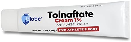 Globe Pharmacy antifungal treatment packaging showcasing clinically proven results.