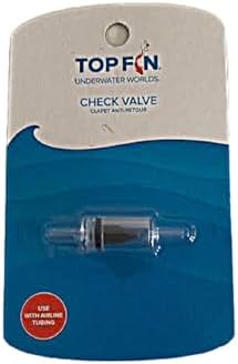 Top Fin one way air pump connector close up