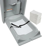 Bulk 500 count case packaging of Weavura baby changing table liners