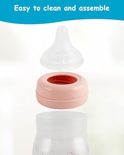 XUNICUTE wide neck compatible baby bottle nipples laid out on a clean surface