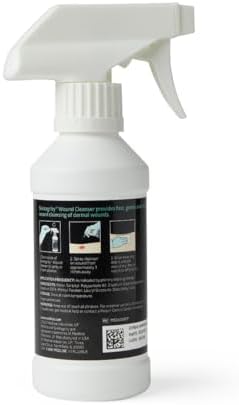 Back label of Medline Skintegrity wound cleanser indicating non cytotoxic formula details