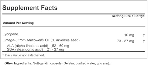 All natural tomato derived carotenoid supplement softgels by Andrew Lessman.
