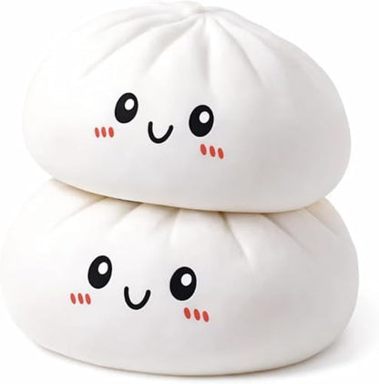 GiGAWOOD purple squishy bun displayed inside its authentic decorative miniature steamer style packaging box.