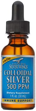Natural Path Silver Wings extra strength immune support mineral supplement amber liquid bottle packaging