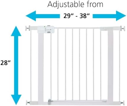 Close up view of the SecureTech pressure indicator on the child safety barrier