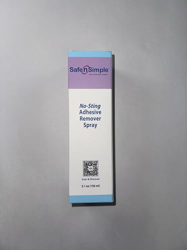 Alcohol-free no-sting medical adhesive removal spray for sensitive skin