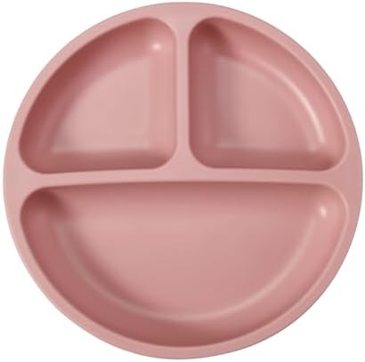 PandaEar baby feeding plate placed on a high chair tray