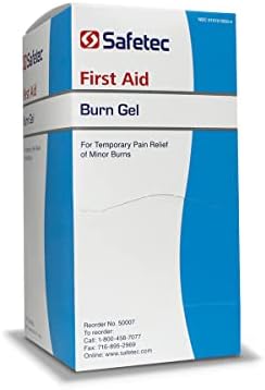 Bulk packaging of Safetec burn relief gel for industrial safety