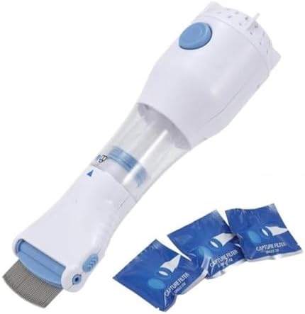 KITCHIQ Electric Lice Vacuum Comb front view professional hair cleaner