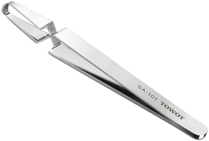 TOWOT stainless steel tick removal tool close up of tip