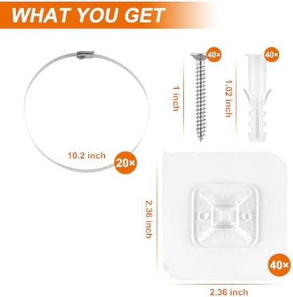 Step by step baby proofing installation guide diagram for anti tip wall straps.