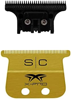Close up of StyleCraft X-Pro Gold Titanium fixed blade