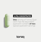 Toniiq ultra high purity quercetin capsules container lifestyle shot