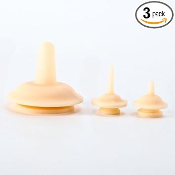 MIXNEX pet feeding syringe kit front view showing syringes and three sizes of silicone nipples for kitten nursing