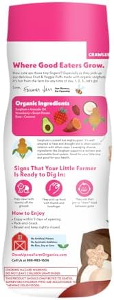 Once Upon a Farm quick dissolving baby finger food for crawlers ten months plus