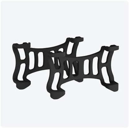 Close up of Tractive black rubber clip mount for GPS tracker