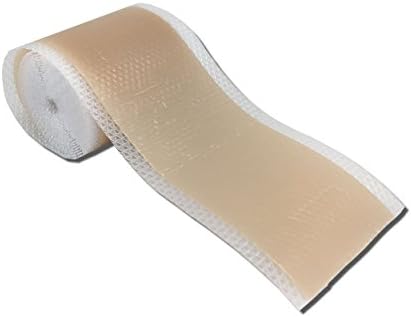 Close-up of the gentle silicone adhesive backing designed for sensitive skin recovery.