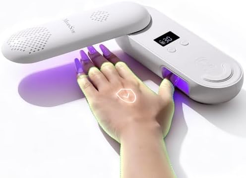 MelodySusie rechargeable nail light displaying the innovative rotatable panel system