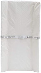 Delta Children nursery changing pad showing waterproof wipe clean vinyl surface